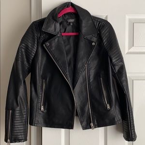 Topshop Faux Leather Jacket
